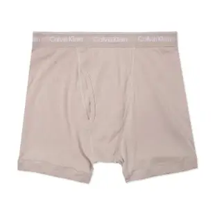 【Calvin Klein 凱文克萊】CK 舒適長版文字貼身四角男內褲3件組 年節 禮盒-混色(舒適必備/平輸品)