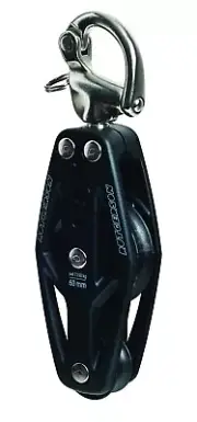 RUTGERSON RAW Block 50mm Fiddle with Snap Shackle, B300521BS