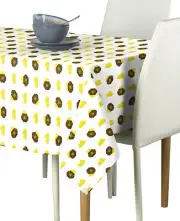 Pots of Gold & Coins White Signature Tablecloth Assorted Sizes