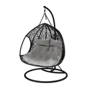 Basin Two Seater Hanging Egg Chair with Cushion