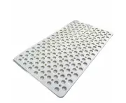 White Rubber Sucker Shower Mat