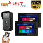 Wireless WIFI Video Door Phone Doorbell System with Wired HD 1080P Wired Camera
