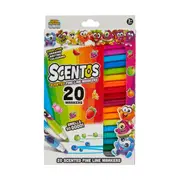 20 Pack Scentos Scented Fine Line Markers