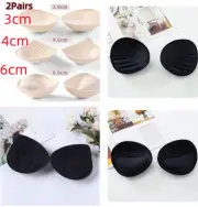2pairs High Quality Top Push Up Bra Pads Insert Breast Enhancer Bikini SwimWear