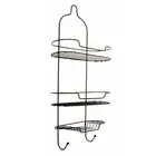 1 Pcs 3 Tier Home Master® Shower Caddy 1PC Deluxe Black Rust Proof 28 x 58cm