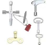 5 PCS Multi-Functional Utility Plumbers Tool Set, Square Triangle Socket Spanner Wrench for Common Cabinets and Building Technology Barrier Systems