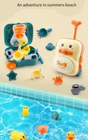 Kids Sandbox Baby safe Water play set kit Game Beach Toys Beach Play Suitcase