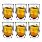Bodum Pilatus Double Wall 250ml Small Glass 6 Piece Set