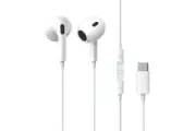 Baseus Encok CZ17 Semi-In-Ear Wired Earphones USB Type-C Earbud Wired w/ Mic Control - White