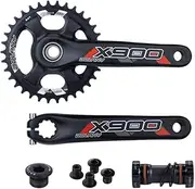Bicycle Crankset, Mountain Bike Crankset 96BCD MTB Hollow Integrated Crank 34T 36T Charining 170mm Aluminum Alloy Crank Arm for 8/9/10/11/12speed