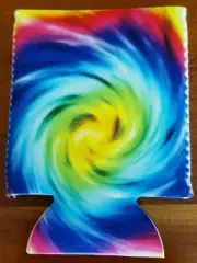 CAN/BOTTLE HOLDER KOOZIE! COOZIE TYE DYE SWIRL! CHECK IT OUT!