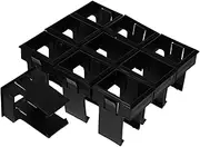 Zerodeko 10pcs Circuit Breaker Bracket Circuit Breaker Concealed Mount Circuit Breaker Mount Fixed Bracket for Circuit Breaker Concealed Mounting Bracket Air Switch Mount Black Plastic