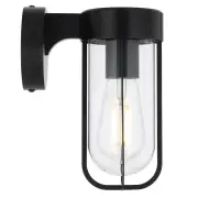 Fonseca Contemporary Wall Lamp Light Aluminium Glass Black Matte