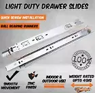 500mm Light Duty Drawer Slides 45kg Slider Runner Trailer Camper Fridge Kitchen