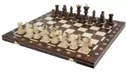 Handmade Wooden Chess Set Hand Carved Board Pieces Full Vintage Game Fun 21 Inch