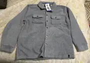 Quicksilver Boy Youth Fleece Shirt Jacket In Size L 14/16