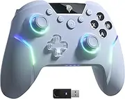 EasySMX X20 Game Controller - RGB Backlit, Dual Mechanical Triggers, 2-Stage Hall Stick, 1000Hz Polling Rate, 6-Axis Gyro on PC and Switch, Multi-Platform Compatible