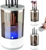 Electric Makeup Brush Cleaner - 2 in 1 Make up Brush Clean Machine with Brush Cl