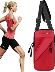 Running Armband Phone Holder,Gym Smartphone Bag Case - Arm Band Shoulder Bag Cell Phone Holder Waterproof for Running Workout Walking Hiking Sports Men Women