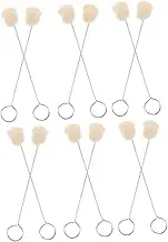 jojofuny 12Pcs Wool Daubers Leather Dye Applicator Brush Durable Wool Balls for Crafting DIY Projects Oil Based Based Dye Application Leather Surfaces