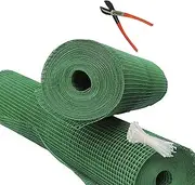 SAI PRASEEDA PVC Coated Weld Wire Garden Fencing Iron net with12MM Anti Bird 5feet/10feet Netting Uv Stablized with 6 Months Guarantee Free 1 Cutter,100 PVC Wire Tags