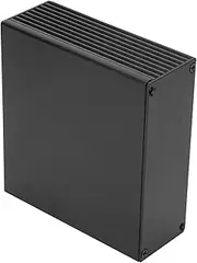 Fdit PCB Instrument Aluminum Cool Box: Electronic Project Box/Cover for Heat Dissipating Aluminum/Cover for Electronic Products - Frosted Black