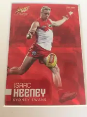 2020 Select Prestige AFL Red Parallel ISAAC HEENEY SYDNEY SWANS #03 LOW