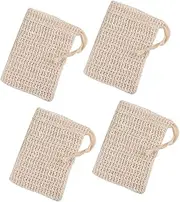 MERRYHAPY 4pcs Soap Mesh Bag Exfoliating Soap Pouch Handmade Storage Net Holder for Bath