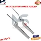2 Pcs Articulating Paper Forcep Curved, Straight 6" Surgical Instruments