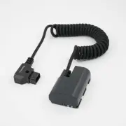 FusionRig D-Tap to LP-E6NH Braided Wire False Battery Analog Battery for Canon