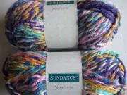 Sundance Jamboree twist yarn, Punch, lot of 2 (93 yds each)