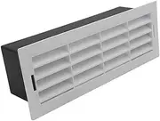 204mm x 60mm Airbrick with Surround - White