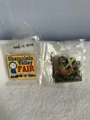 Vintage Champlain Valley Fair Tack Pins Souvenir, Essex Vermont, New