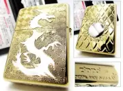 Armor Dragon Ball White Shell Gold Titanium Plate Zippo 2018 MIB