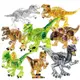 國酷兼容樂高小顆粒積木動物水晶恐龍侏羅紀男孩兒童益智玩具