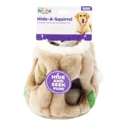 Hide A Squirrel by Outward Hound - Plush Dog Toy Puzzle - Large, With 3 Squirrels