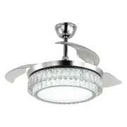 Windora Celestia 42" Crystal Chandelier Fan