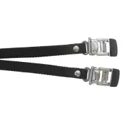 EVO Nylon Toe Clip Straps with Steel Buckle - Black W4