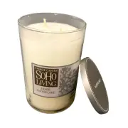 Yankee Candle Retired Silver Snowflake 2-Wick SoHo Living Tumbler Tall Jar 20oz!