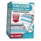 Vacuum Storage Bags Space Saver Bags Vacuum Seal Bags with Pump, Space 10 Jumbo