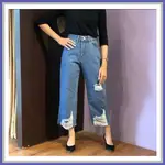 NABILA CLOUD JEANS WITH CLOUDY LINING 最新款當代破洞牛仔褲裙褲