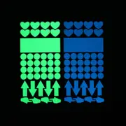 [Namly Design] Switch Sticker - Heart Circle Arrow / Glow in the Dark