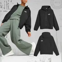 在飛比找momo購物網優惠-【PUMA】外套 Oversized 女款 黑 白 防潑水 