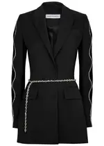 Mach & Mach Crystal-embellished Blazer Dress - Black - 14 14