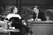 Musical guest Garth Brooks with guest host Jay Leno on January 24 - Old Photo