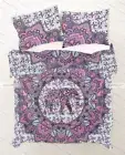 Elephant Print Duvet Cover Ombre Mandala Doona Cover Reversible Blanket Quilt