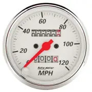 AutoMeter 1396 Arctic White Mechanical Speedometer Gauge