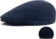 [HAMKVBPR] Men's Beret Hats Men's Duck Tongue Cap Cotton Warm Forward Cap Elastic Beret Mens Hat Flat Cap