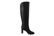Jimmy Choo Elegant Black Calf Leather Heeled Boots