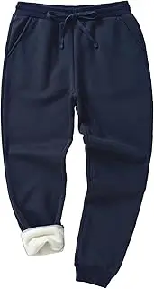 [Weintee] Men's 34" Inseam Tall Fleece Pants Sherpa Lined Sweatpants for Winter
